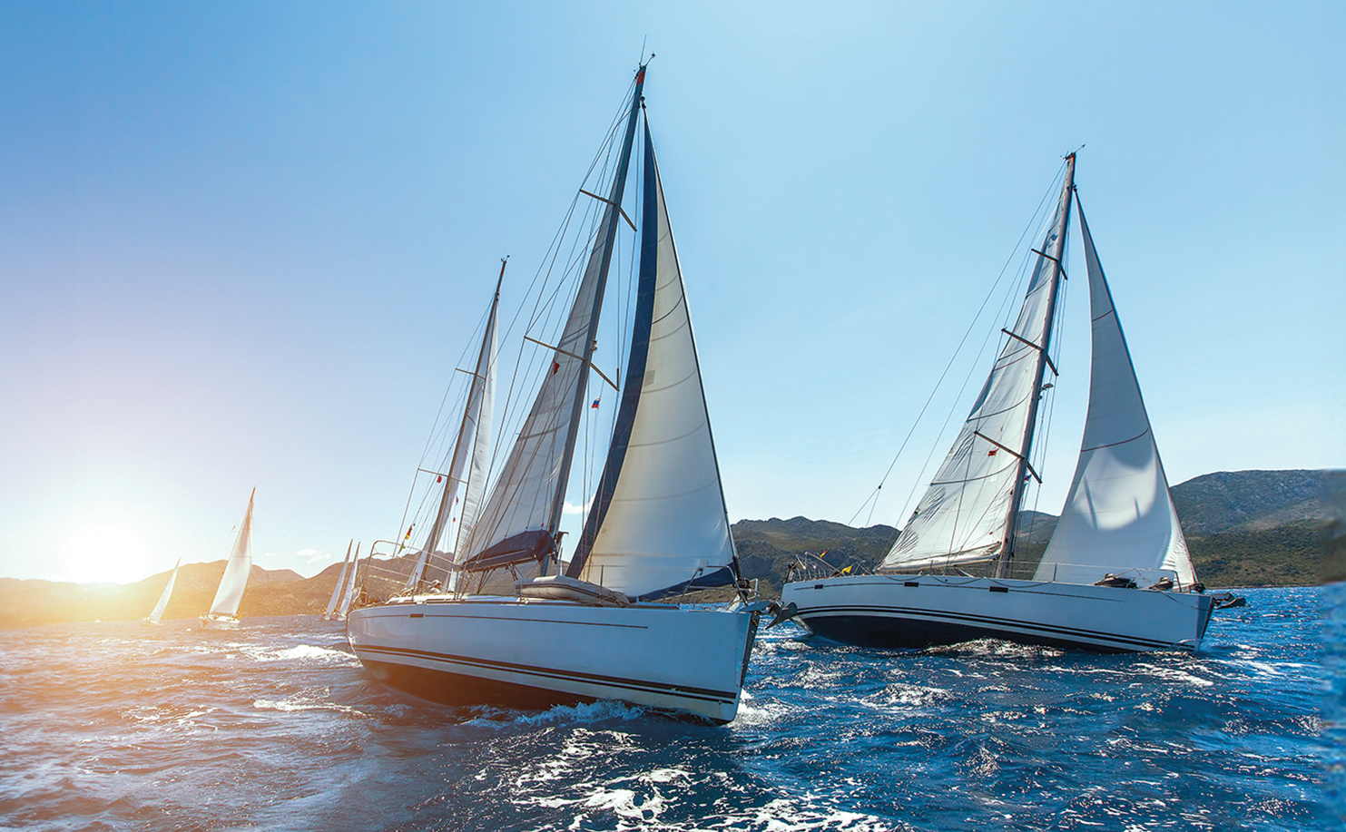 Navigating Pic with Sail Boat